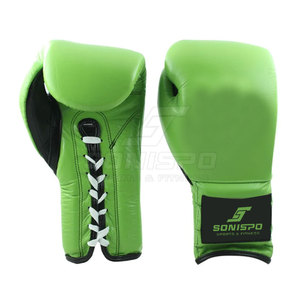 ถุงมือชกมวย SONISPO SPORTS FITNESS คุณภาพสูง ขนาด 8 ออนซ์ สำหรับเด็ก รุ่นล่าสุด แบบผูกเชือก สำหรับฝึกซ้อมและต่อสู้ ระบายความชื้นได้ดี - Product Image 1