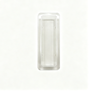Boîte d'emballage de présentation pliable en plastique PET recyclé pour couches jetables transparentes en blister, tube crème petit format, emballage de détail individuel