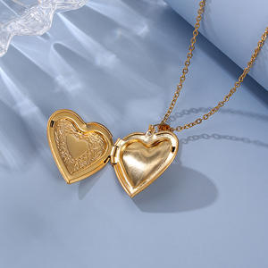 Nouveaux pendentifs coeur or femme pendentif en acier inoxydable bijoux pendentifs coeur en gros - Product Image 3