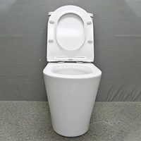 WC moderne australien MWD Watermark pour hôtel, cuvette en céramique à deux pièces, fixation au sol, chasse d'eau Tornado avec double chasse