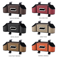 Chaise arrière en cuir boîte de rangement support pour téléphone portable porte-gobelet boîte à mouchoirs pièces automobiles adaptées à tous les modèles