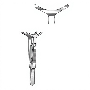 Pinzas Walter de 8 cm / 3-1/4 Pulgadas para Agarrar Párpados, Instrumento Quirúrgico Fino de Acero Inoxidable para Cirugía Oftálmica de Párpados - Product Image 1