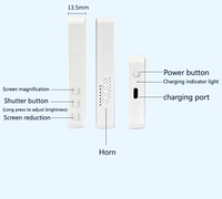Projecteur d'écran portable sans fil pour affichage de selfie, écran tactile 3,97 pouces, résolution 800x480, fixation magnétique arrière pour téléphone portable