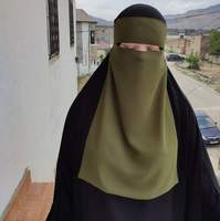 2024 vente chaude Niqab vêtements islamiques Nida musulman respirant une couche Nida visage voile couverture saoudien prière Khimar Hijab Niqab