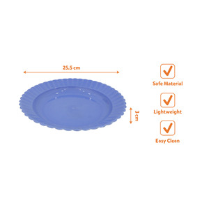 Stackable Reusable Eco-Friendly BPA Free Durable Sunflower Serving <b>Plate</b> for Rice Noodles Salad Fruits Snacks Desserts Daily - Product Image 4