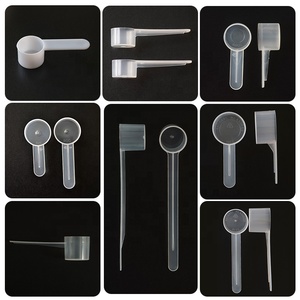 Cuchara Medidora de Plástico Blanca de 0.25ml 0.25g 1g 2g 3g 5g 10g 15g para Leche en Polvo, Té, Sal, Cuchara Redonda de Fondo Plano para Medicamentos - Product Image 1