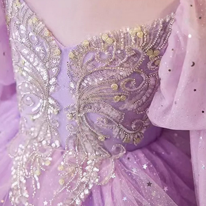 <span class=keywords><strong>Robe</strong></span> <span class=keywords><strong>de</strong></span> princesse personnalisable en tulle bouffant <span class=keywords><strong>de</strong></span> luxe avec sequins pour mariage, anniversaire, ou demoiselles d'honneur pour enfants - Product Image 4