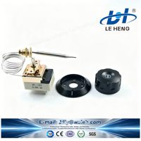 Thermostat capillaire 300 degrés pour friteuse avec écrou, unité de contrôle de température mécanique, pour appareils électroménagers de cuisine et rôtissoires électriques