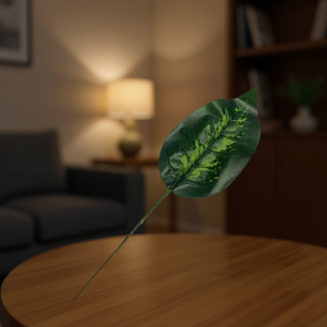 MNJ Artificial Leaf 25704 Laminated Evergreen Single Stem Decorative Plant - Product Image 2