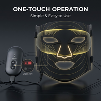 Masque facial LED sans fil rechargeable pour la photothérapie et les soins de la peau