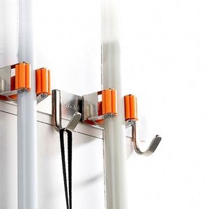 Wall Mount Stainless Steel Multifunction Bolt Inserting Type Non-Folding Tool Organizer Cleaning Tools <b>Kitchen</b> Holder <b>Storage</b> - Product Image 2