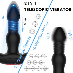Vibrador masajeador de próstata inflable con tapón anal de Control remoto de fábrica de <span class=keywords><strong>China</strong></span> con nueva llegada - Product Image 5