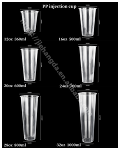 24oz 700ml 500ml PP dùng một lần PP nhựa nước trái cây BOBA bong bóng trà cup với chiên gà trái cây salad thực phẩm bát ăn nhẹ và uống cup - Product Image 6