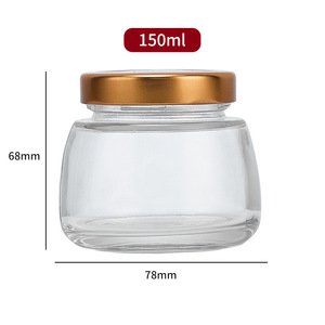 批发50ml 75ml 120ml 150ml 空燕窝果酱蜂蜜玻璃罐带螺旋盖和丝网印刷厨房包装 - Product Image 6