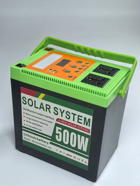 500W Solar Generator Set Power Station for Home Solar Generator with  Monocrystalline Silicon Solar Panel Portable Power Station