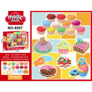 Mới phát hành trẻ em màu sắc tự làm chơi bột & Slime thiết lập không độc hại plasticine đồ chơi với Ice Cream Maker khuôn giả vờ chơi - Product Image 4