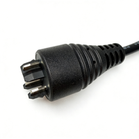 Câble adaptateur chargeur 3 broches WSD pour vélo électrique, 4A haute vitesse, âme en cuivre, PVC, 220-240V, 1 mètre, pour appareils électroménagers et vélos électriques