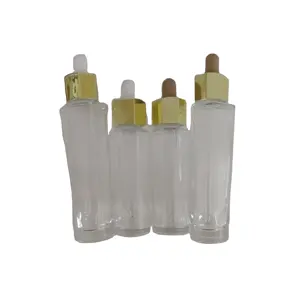 六角滴管瓶套装玻璃滴管瓶精油滴管瓶香水实验室液体