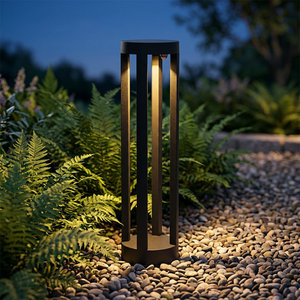 Lampe LED d'extérieur moderne étanche IP65, température de couleur réglable 2700-6500K, 7W, corps en aluminium, tailles H300MM H400MM H600MM - Product Image 6
