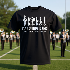 Camiseta de la Banda de Música Like A Sport Only Harder, color negro, unisex, talla para adultos - Product Image 3