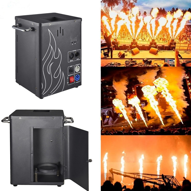 100w Fire Spray Machine Single Nozzle Jet Flame Thrower with DMX512 Control for Wedding Theater Party Club Disco DJ