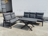 Canapés inclinables en aluminium réglables en hauteur pour jardin, balcon et cour, directement du fabricant