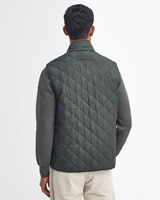 Gilet d'hiver pour homme, écologique, respirant, coupe-vent, avec tissu tissé matelassé en losanges, fermeture éclair bidirectionnelle sur le devant, boutons-pression métalliques