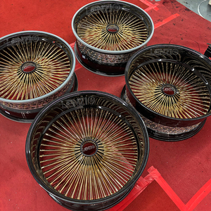 Rueda de aleación de aluminio forjado de 22 pulgadas con radios múltiples, rueda pintada, mejora de rueda para automóvil de pasajeros, modificación de rueda. - Product Image 3