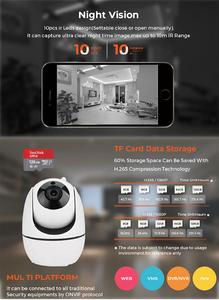 Tuya 2-сторонняя аудиосистема с обнаружением безопасности в помещении, Wi-Fi-камера с цветным ночным видением и отслеживанием движения, 8 Мп, камера с покрытием 360 ° - Product Image 4