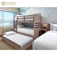 Cambria Suites Ensemble chambre moderne en bois lit et mobilier d'hôtel