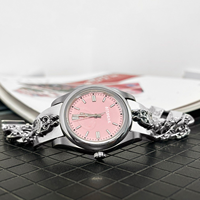 Montre de luxe pour femme avec bracelet et cadran personnalisables, nouvelle version améliorée, mouvement japonais NH35, vente chaude, Reloj Mujer
