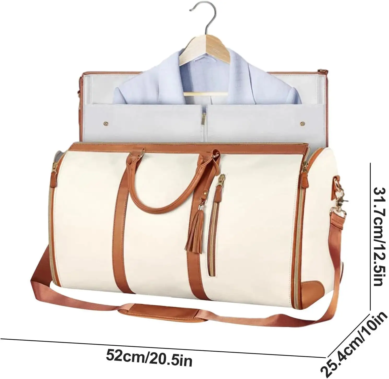 Waterdichte Stijlvolle Reisduffel Met Schouderriem En Schoenenvak Handbagage