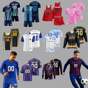 Atasan set sepak bola kerah V; Layanan OEM; Logo nama kustomisasi yang dipersonalisasi; Cepat kering bersirkulasi musim gugur musim panas - Product Image 3