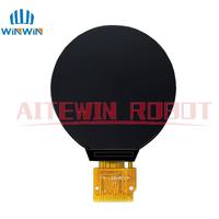 Layar LCD TFT ROBOT AITEWIN 1,28 Inci Bulat RGB 20x4 Driver GC9A01 Antarmuka SPI 4-Kabel PCB Pemasangan Lainnya