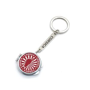 Porte-clés en métal personnalisable Corse Souvenir <span class=keywords><strong>Porto</strong></span> Bay Genoese Tower Tourist Attraction Sunglass Shape Keyring Fashion Gift - Product Image 6