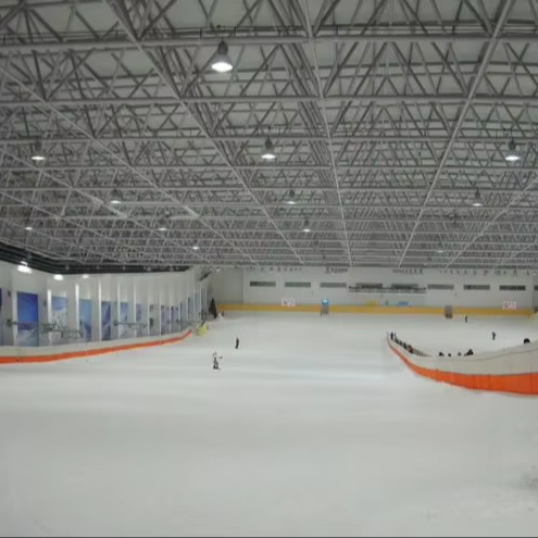 Indoor Ski Resort Roof with Prefabricated Production Space Structure Steel Material for Workshop Application