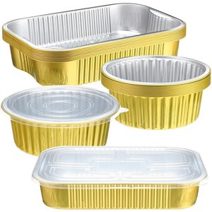 620ml Round Hot Sealing <b>Foil</b> Bowl Oven Safe <b>Foil</b> <b>Container</b> for Soup Restaurant Food Packing - Product Image 1