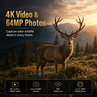 Caméra de surveillance solaire sans fil 4G LTE AI 4K Sensvision Mini avec contrôle par application, étanche IP66, pour la faune et la sécurité extérieure