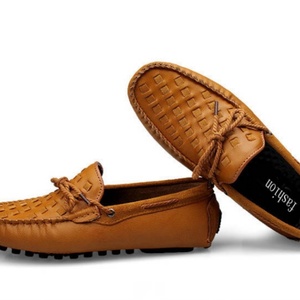 Mocasines de Negocios para Hombre Hechos a Mano con Cuero Genuino, Diseño a Cuadros, Resistentes, Transpirables, para Todas las Temporadas, Disponibles en Stock, Se Acepta OEM - Product Image 2
