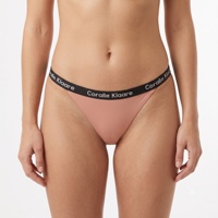 Ensemble de 3 culottes pour femme, confortables, respirantes et rafraîchissantes, avec bande élastique à lettres, taille basse, en soie glacée sans couture, style string