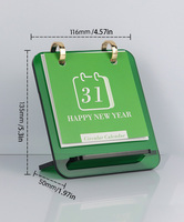 Calendrier de bureau en acrylique, nouveaux petits ornements, style créatif haut de gamme, minimaliste, moderne, recyclable, en pâte chimique, commande personnalisée