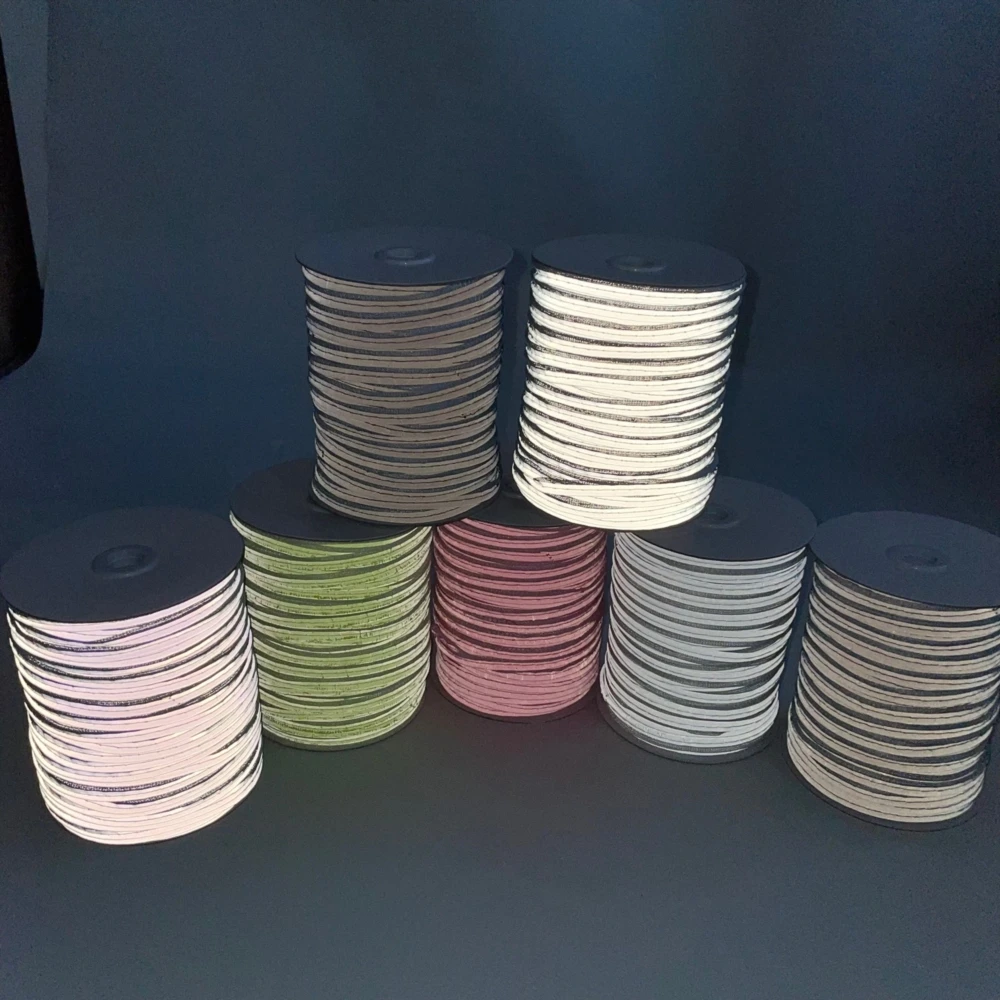 Отражающая Косынка 1 см/Ремесленная двуслойная косынка для шитья/отражающая окантовка