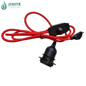 EU E27 nửa ren giữ đèn nhựa Dimmer chuyển đổi điện cắm đèn dây Bộ - Product Image 1