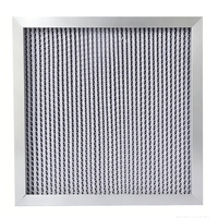 Filter Udara Lipat HEPA Panel Aluminium Efisiensi Tinggi 99,99%-99,995% untuk Filtrasi Udara Ruang Bersih HVAC