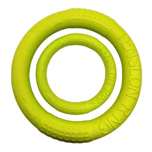 Custom Dog Toys Pet Flying Discs EVA Dog Training Ring Puller Resistant Toys For Dogs Floating Puppy Bite Ring Toy Interactive