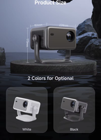 Mini projecteur portable WEMI L018, prise en charge vidéo 4K, résolution native 1920x1080p, home cinéma, Android 11, 1G+8G, LED