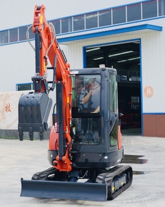 高效3吨迷你挖掘机，带伸缩履带，CE认证，零尾部紧凑型挖掘机 - Product Image 4