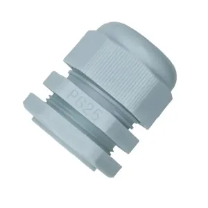 PG7 PG9 PG11 PG13.5 PG16 PG19 PG21 PG25 IP68 Waterproof Cable Gland Connector Grey Color with Cable Size 16-21mm