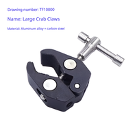 Approvisionnement d'usine 360 °   Bras rotatif magique avec rotule et pince crabe, support portable pour caméra d'action, accessoires pour appareil photo