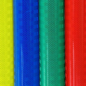 حركة المرور x اقتصادية ذاتية اللصق متناهية الصغر عالية الكثافة المنشورية PET الأغطية العاكسة مادة الفينيل - Product Image 5